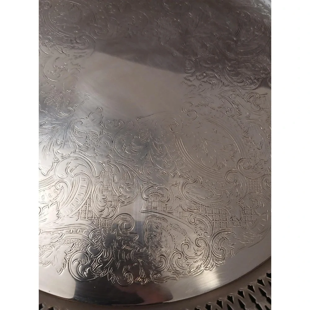 Vintage 1940s ONEIDA Silver Plated Ornate Design 14.5